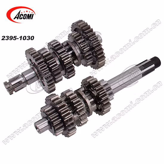 Главный и промежуточный вал мотоцикла в сборе с шестерней в сборе